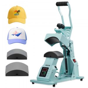 tööstuslik mütsipress 400 W – Tööstuslik mütsipress (400 W, vahetatavad platvormid, roheline)