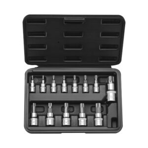 torx padrunvõtmete komplekt 13 tk – Torx Padrunvõtmete Komplekt (13 Tk, S2 ja Cr-V Teras, 0,6 cm, 1 cm ja 1,3 cm)