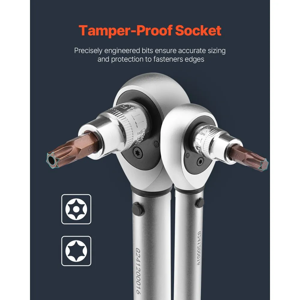 Torx Padrunvõtmete Komplekt (34 Tk, S2 ja Cr-V Teras, 0,6 cm, 1 cm ja 1,3 cm) – toote pilt 1