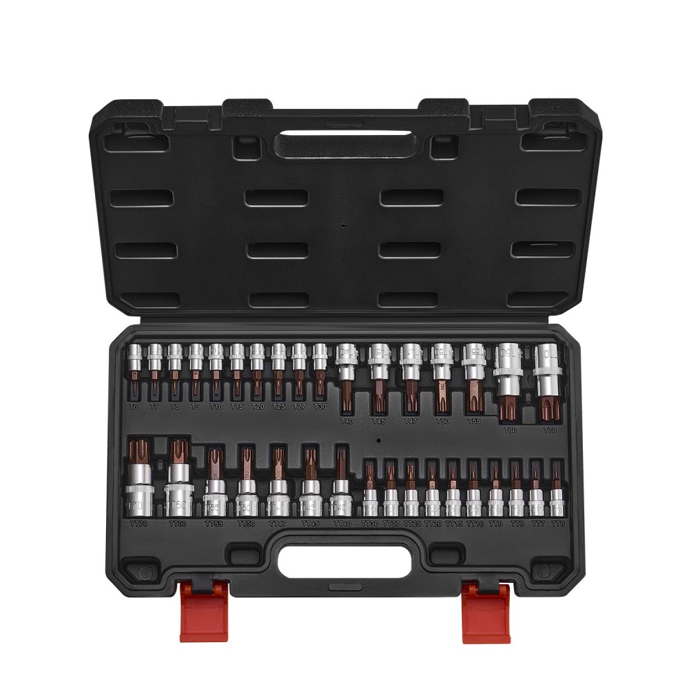 torx padrunvõtmete komplekt 34 tk – Torx Padrunvõtmete Komplekt (34 Tk, S2 ja Cr-V Teras, 0,6 cm, 1 cm ja 1,3 cm)