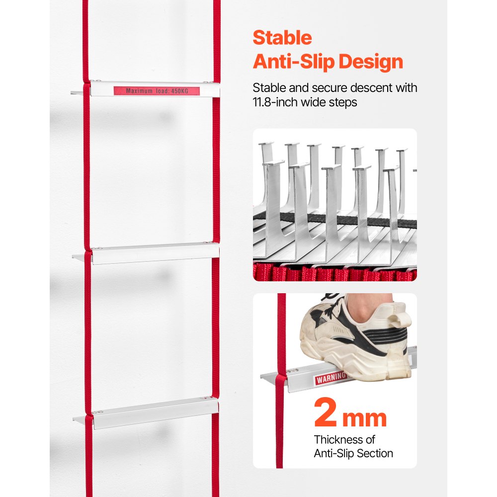 Tulekustutusredel 2-Korruseline (4 m, Alumiinium, 453 kg Kandevõime) – toote pilt 4