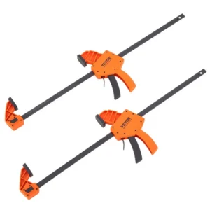 ühekäeline puidutööde klamber 61 cm – Ühekäeline puidutööde klamber (61 cm, 136 kg kandevõime, süsinikteras)