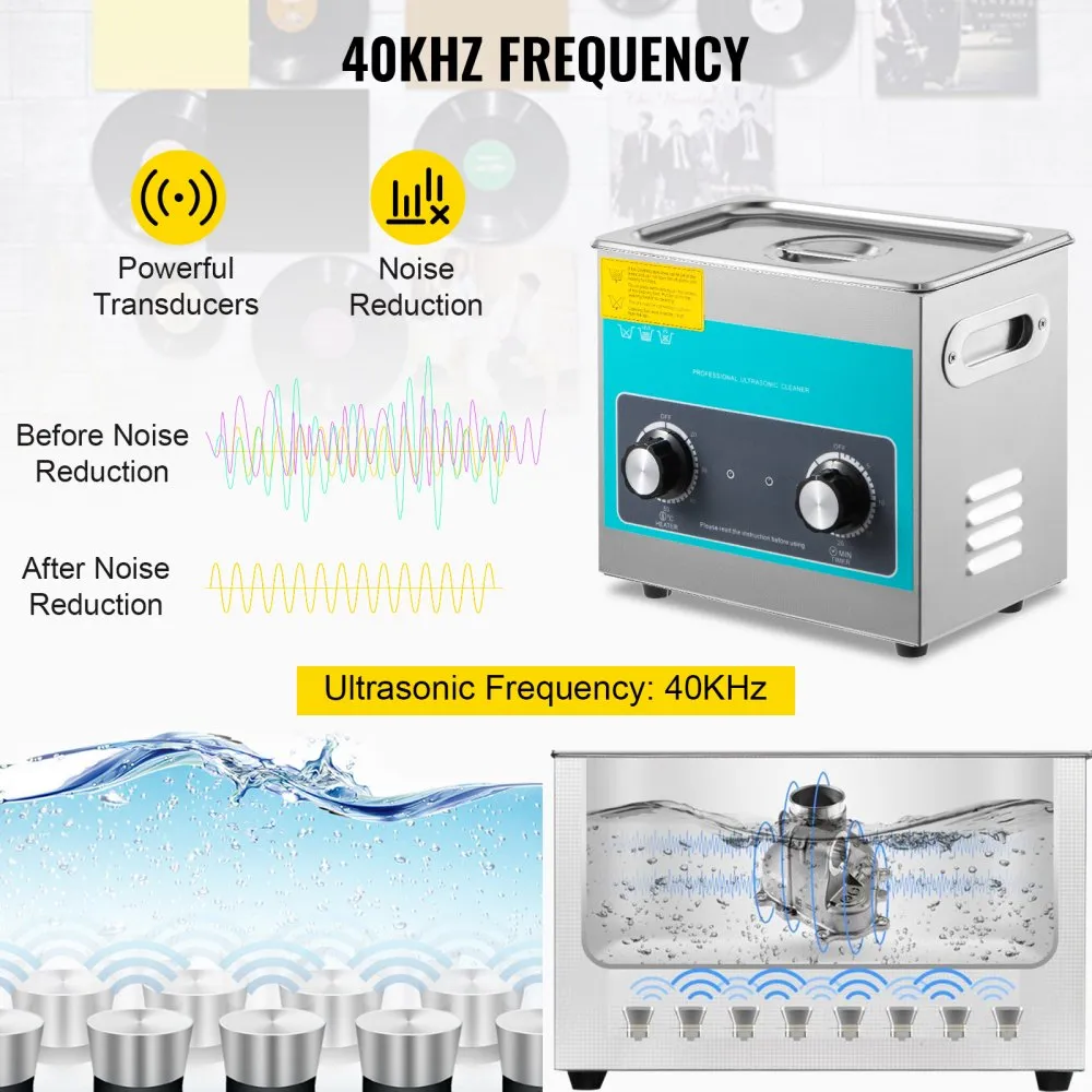 Ultraheli Puhastusmasin (3 L, 120 W, 40 kHz) – toote pilt 2