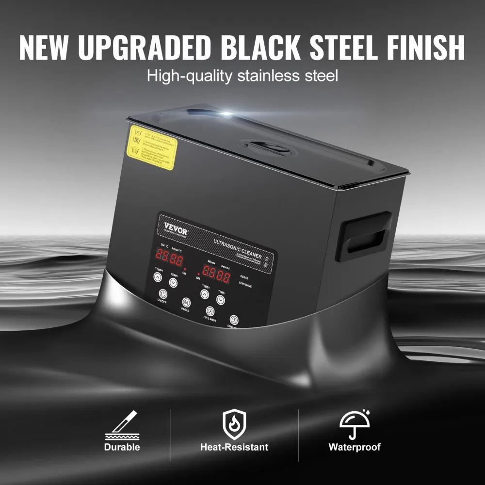 Ultraheli puhastusmasin (6 L, 180 W, digitaalne juhtpaneel) – toote pilt 4