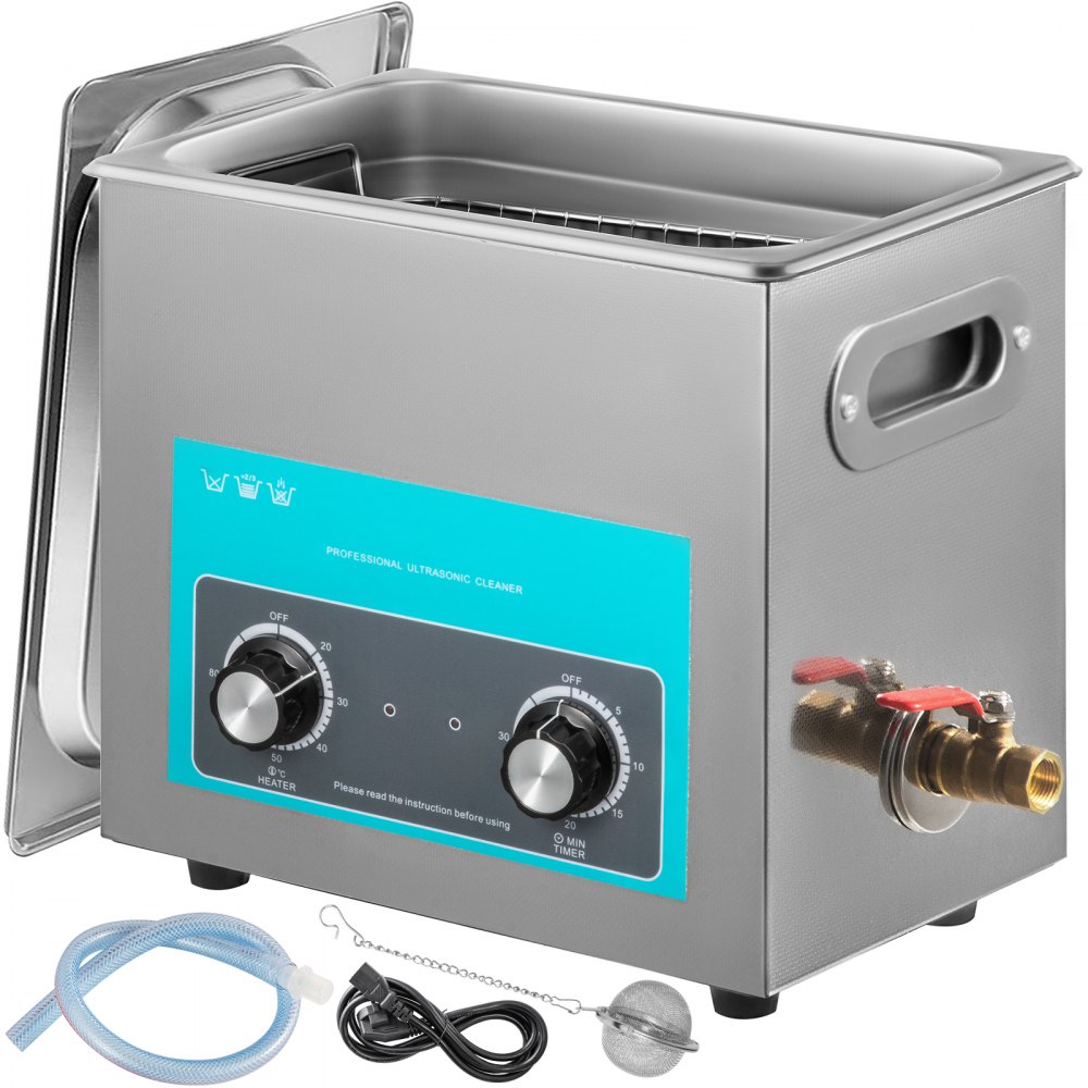 ultraheli puhastusmasin 6,5 L – Ultraheli puhastusmasin (6,5 L, 180 W, 40 kHz)