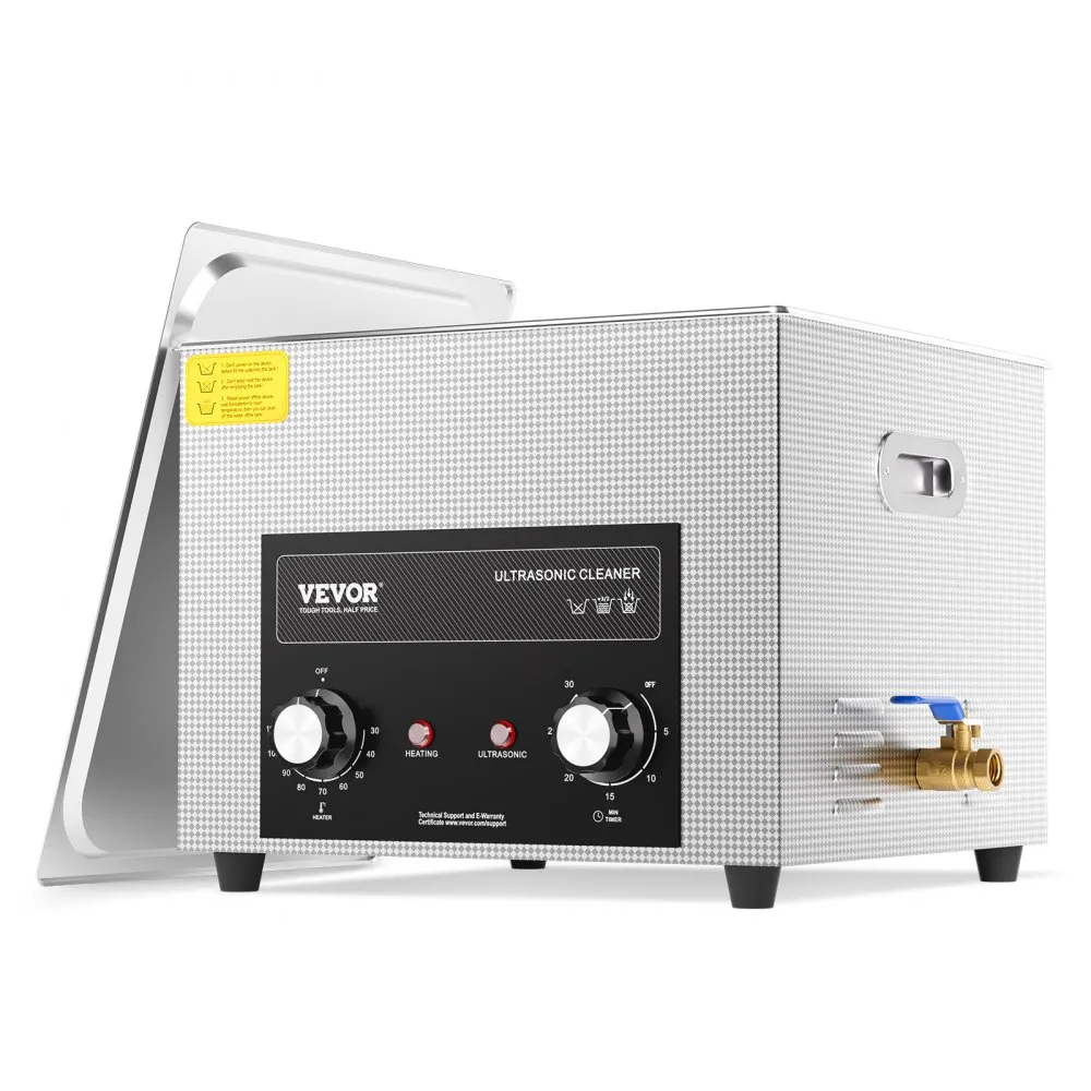 ultraheli puhastusseade 15 L – Ultraheli Puhastusseade Kütte, Taimeri Ja Korviga (15 L, 360 W, 0-110°C)