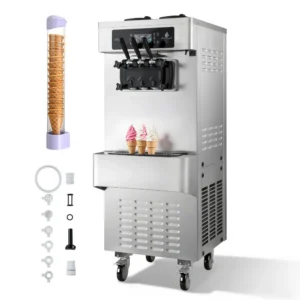 vabaltseisev jäätisevalmistaja 3 maitset – Vabaltseisev Jäätisevalmistaja (2200 W, 20-28 L/h, 3 Maitset)