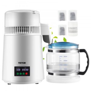 veepuhastaja destilleerimismasin 750 W – Veepuhastaja Destilleerimismasin (4 L, 1 L/h, Ajastus ja Temperatuuri Näit)